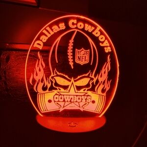 Dallas Cowboys led night lamp